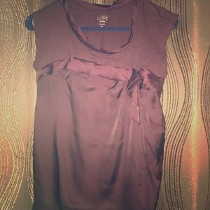 Ann Taylor Loft Sleeveless Satin Shirt